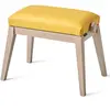 K&M K&m 13942 - Banquette Piano Couleur Grise, Siège Simili Cuir Jaune