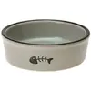 Karlie gamelle pour chats, céramique, gris 200ml Ø12cm