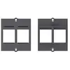 Frontabdeckung - Schwarz - 2 Ports Bachmann 917.000