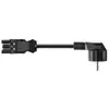 Câble d'alimentation - BACHMANN - 375.079 - Connecteur à angle droit - 2m - Noir