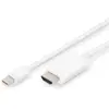 ASSMANN - Câble adaptateur - Mini DisplayPort mâle pour HDMI mâle - 2 m - triple blindage - blanc - moulé, support 4K
