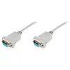 Digitus Aansluitkabel Serieel [1x D-sub bus 9-polig - 1x D-sub bus 9-polig] 3.00 m Beige
