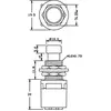Interrupteur À Pédale Cliff Cl2108C 250 V Ac 1 A 1 Pédale Actionneur I...