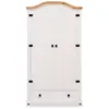Idimex Armoire campo avec 2 portes et 1 tiroir - En pin massif coloris blanc/naturel