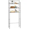 Idimex Etagère de salle de bain MARSA - Meuble de rangement - 3 tablettes - Métal gris foncé