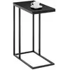 Table d'appoint DEBORA - IDIMEX - Bout de canapé cadre métal noir et p...