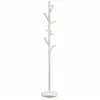 Idimex Porte-manteaux ZENO portant à vêtements sur pied en forme d'arbre avec 6 crochets sur différentes hauteurs, en métal laqué blanc