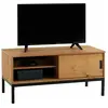 Meuble TV SELMA - IDIMEX - 98 cm - Style industriel - Pin massif teint...