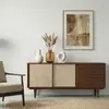 Idimex Buffet en bois SIMONA L 175 cm coloris châtaignier avec 4 Tiroi...