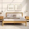 Idimex Lit 140 x 200 avec sommier APOANA en bois massif coloris chêne,...