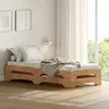 Idimex Lot de 2 lits superposables RONNY 90 x 200 cm coloris chêne cou...