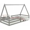 Lit cabane SILA 90x190 cm - IDIMEX - Montessori - Pin massif gris