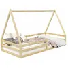Lit cabane SILA 90x200 cm - IDIMEX - Montessori - Pin massif - Naturel...