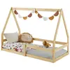 Idimex Lit cabane TAMI 70x140 cm, lit simple 1 place pour enfant de type Montessori, en pin massif naturel