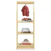 Idimex Étagère à vêtement Enfant SALLY en Pin Massif, Dressing Enfant avec Tringle à Vêtements, Penderie Enfant Montessori, Coloris