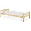 Idimex Lit simple lit enfant lit adulte cadre de lit BORIS 90 x 200 cm pin vernis naturel