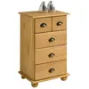 Idimex Commode COLMAR chiffonnier apothicaire rangement avec 4 tiroirs en pin massif finition teintée/cirée