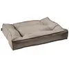 Merkloos / Sans marque Lit pour chien à surpiqûres Lancaster XL (120 x 90 x 22 cm), marron