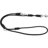KERBL PET Roma - Laisse de guidage ronde en cuir - 200 cm - Noir
