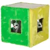 KERBL PET Jouet cube sisal vert jaune 20 x 20 x 20 cm