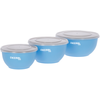 Kerbl Pet Maxi-Pet 80528 Lot de gamelles en acier inoxydable avec couvercle Bleu 550 ml/900 ml/1200 ml