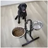 Kerbl Gamelle pour animaux de compagnie TD® Hauteur réglable Conception séparée Fond antidérapant