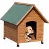 Kerbl Niche pour chiens 85 x 73 x 80 cm Marron et Vert 82394