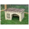 KERBL PET 82759 Maison pour Rongeurs avec Râtelier Nature 42x34,5x27 cm