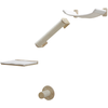 Mur d'escalade pour chats Alps 52x14x33 cm Naturel et blanc Kerbl Blanc