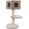 Kerbl Pet Dinari Light Arbre à chat mural Marron/blanc 45 x 45 x 106 cm