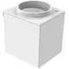 Emco, Lavabo, Evo 450 lavabo pour invités, blanc optique, 450x450x508m...