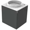 Emco, Lavabo, Evo 450 Lavabo pour invités, noir, 450x450x508mm, 958227...