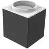 Emco, Lavabo, Evo 450 Lavabo pour invités, noir, 450x450x508mm, 958227...