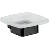 Emco Loft Porte-savon en verre satiné Noir