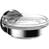 Emco Round, Zeephouder, Zeepschaal Helder Kristalglas, Chroom
