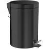 Emco Corbeille SYSTEM 2 modèle sur pied, avec couvercle, 5 l noir, Pou...