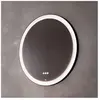 Emco, Miroir, round black miroir lumineux, diamètre 600mm, avec éclair...