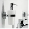 EMCO Polo Distributeur de savon mural élégant en plastique et métal Bl...
