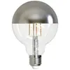 Müller-Licht Filament LED rétro en forme de globe E27 effet miroir, 8,5 W remplace 63 W, lumière blanche nostalgique super chaude (2700 K), 850 lm, intensité variable, 1 pièce (1 pièce)