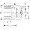 Stahlwille Douille 1/2" 10mm 12kt. Stahlwille