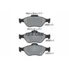 TEXTAR Plaquettes de frein X4 pour TOYOTA: Yaris (Ref: 2495201)