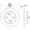 Remschijf 8DD355126491 Hella Pagid GmbH