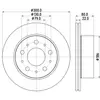 Remschijf 8DD355125291 Hella Pagid GmbH