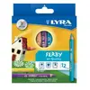 Lyra - Crayon De Couleur Ferby Triangulaire 12cm - Pochettes De 12
