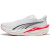 Chaussures Puma Deviate NITRO 4 Blanc Rouge AW26, Taille 46 - EUR
