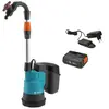 Gardena 2000/2 18V P4A Pompe collecteur de pluie ss fil Noir