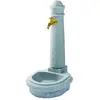 Garntia Fontaine de jardin - Venezia - Gris clair - Robinet en laiton - Petite vasque intégrée
