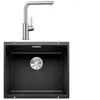Blanco Blanco - Pack évier noir + mitigeur inox brossé 528440