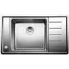 Evier inox satiné BLANCO ANDANO XL 6 S-IF Compact 1 bac - égouttoir à ...