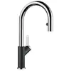 Robinet Douchette Blanco CARENA-S noir et chromé Noir